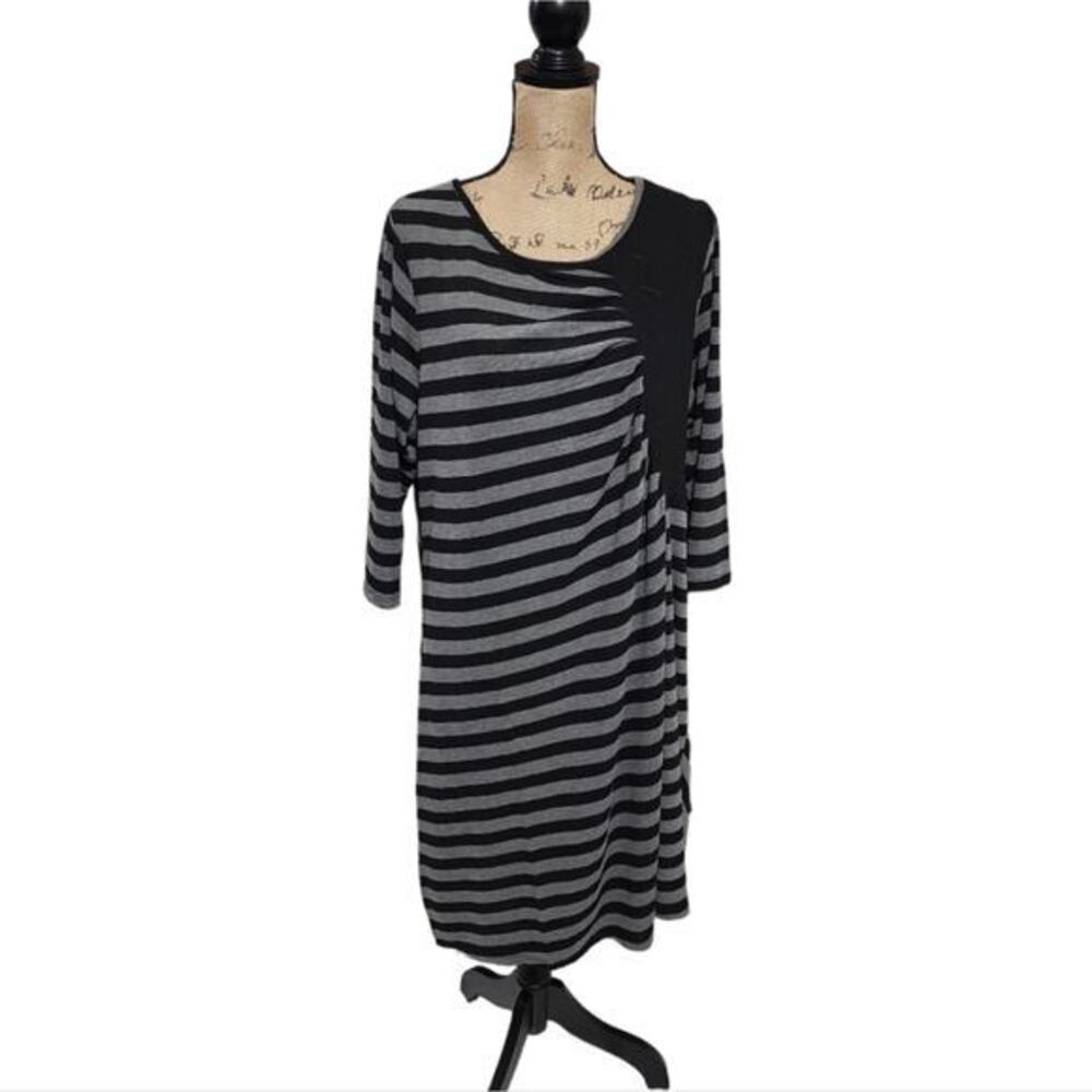 Avenue Black and Grey Comfy Dress Plus Size 22 / 24 3X‎ New!